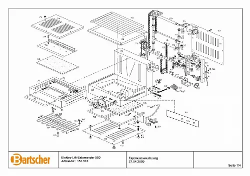 Mode d'emploi BARTSCHER 151510