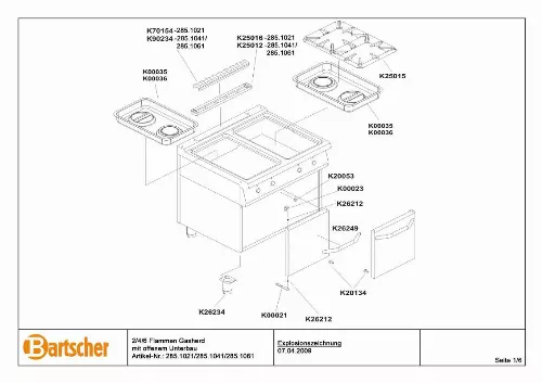 Mode d'emploi BARTSCHER 2851021