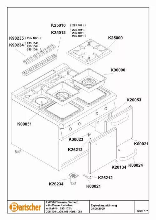 Mode d'emploi BARTSCHER 2951081