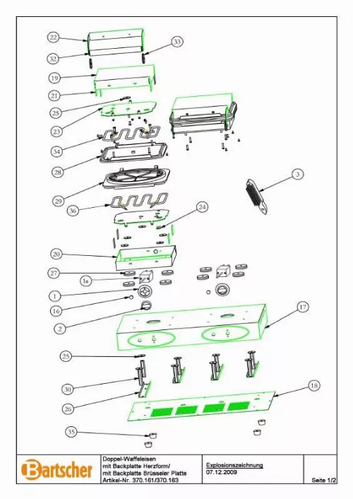 Mode d'emploi BARTSCHER 370161-253