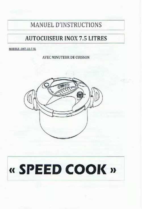 Mode d'emploi BATIMEX DST-22-7,5L