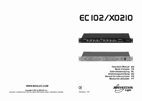 Mode d'emploi BEGLEC EC 102-X0210