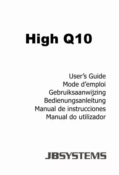 Mode d'emploi BEGLEC HIGH Q10