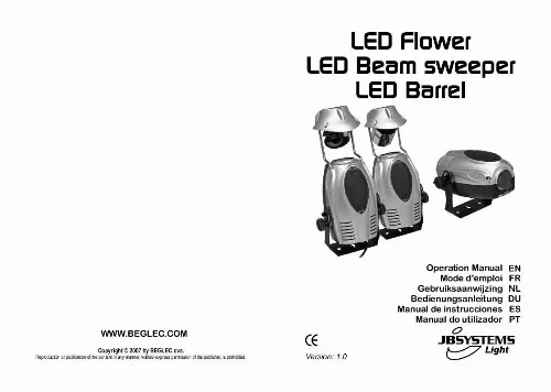Mode d'emploi BEGLEC LED FLOWER
