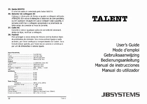 Mode d'emploi BEGLEC TALENT