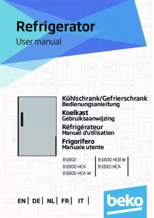 Mode d'emploi BEKO B1802