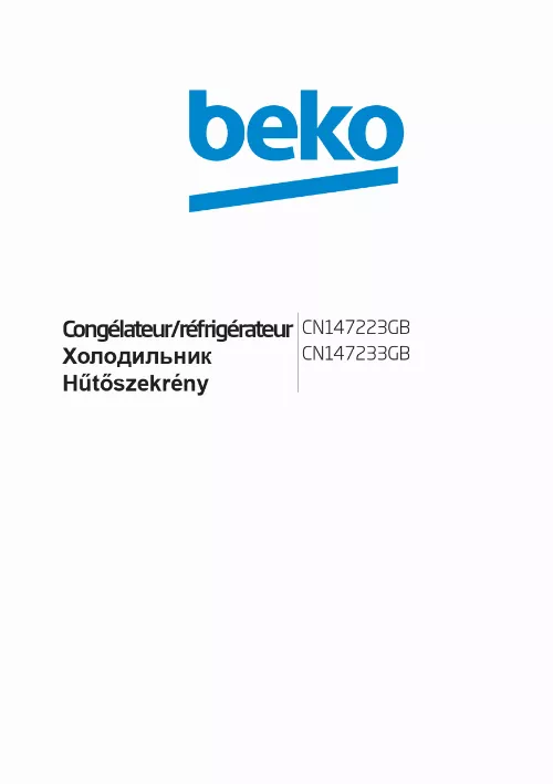 Mode d'emploi BEKO CN147233GB