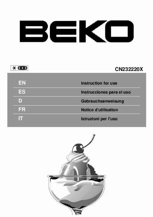 Mode d'emploi BEKO CN232220X