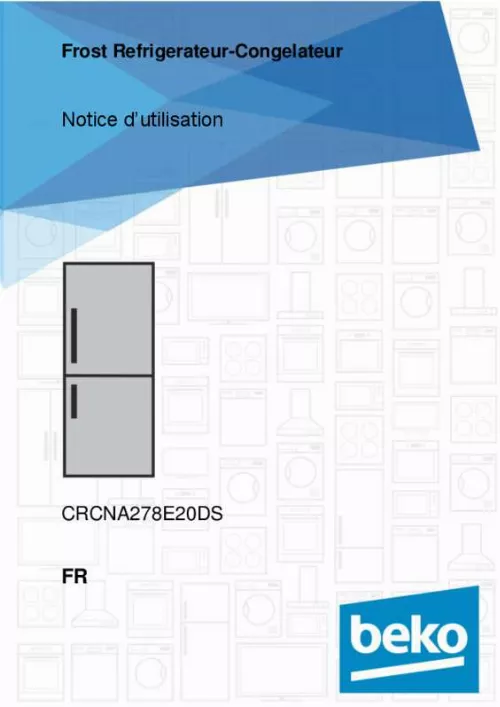 Mode d'emploi BEKO CRCNA278E20DS