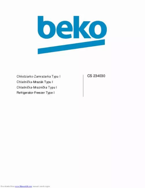 Mode d'emploi BEKO CS234030