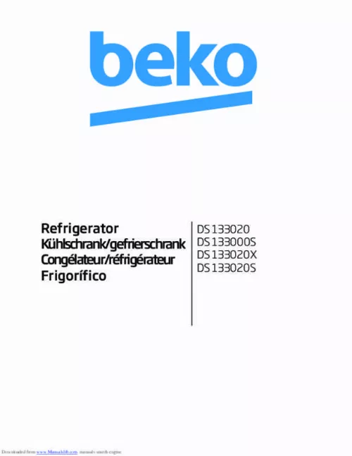Mode d'emploi BEKO DS141120