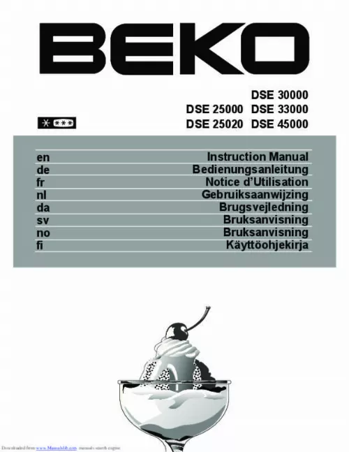 Mode d'emploi BEKO GN1416221ZX