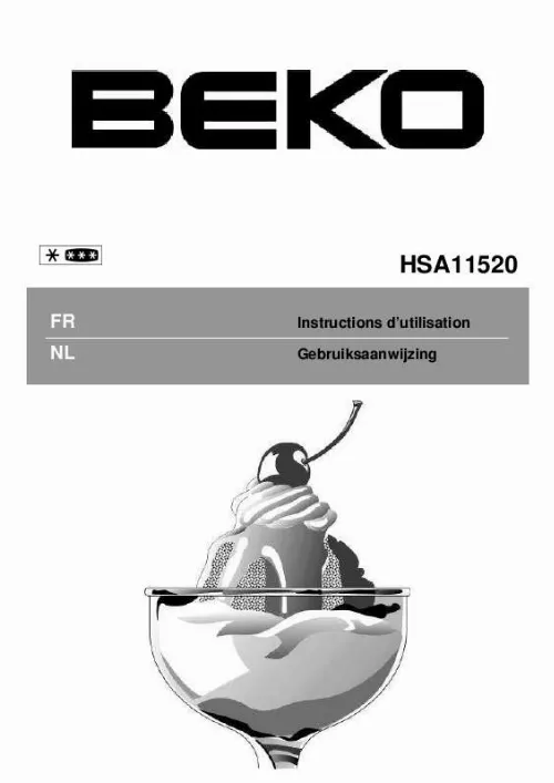 Mode d'emploi BEKO HSA 11520