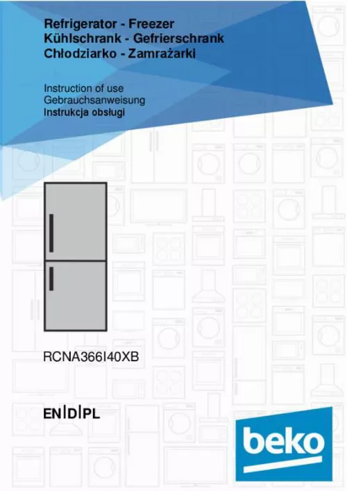 Mode d'emploi BEKO RCNA366I30ZXR