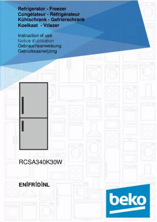 Mode d'emploi BEKO RCSA340K30W