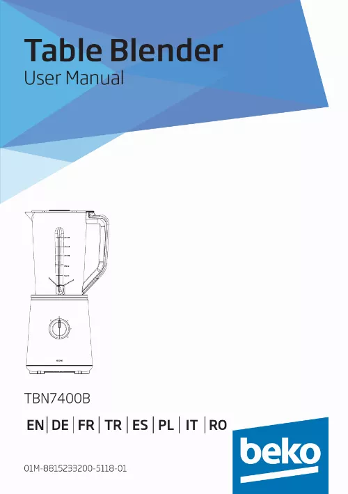 Mode d'emploi BEKO TBN7400B