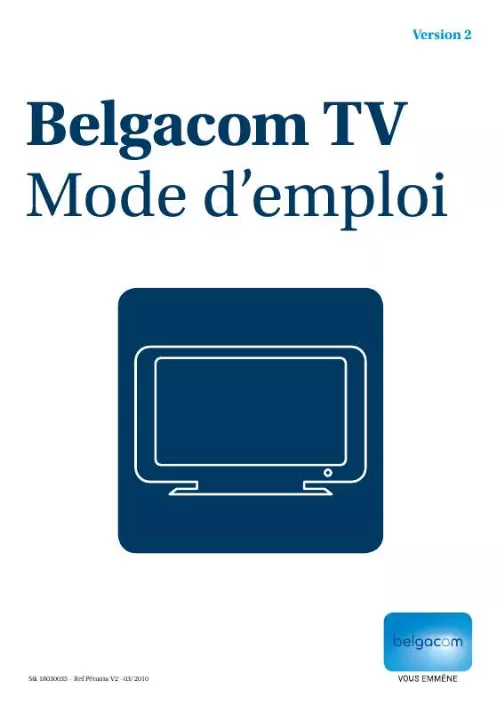 Mode d'emploi BELGACOM BELGACOM TV