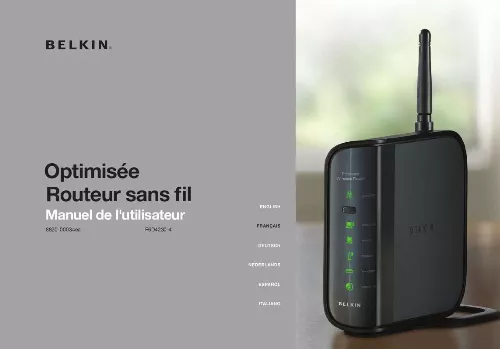 Mode d'emploi BELKIN 8820-00034EA