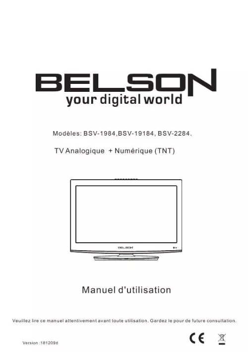 Mode d'emploi BELSON BSV-19184