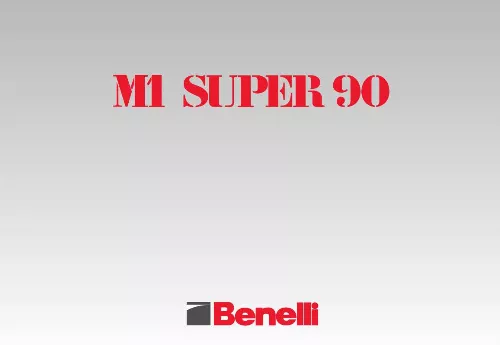 Mode d'emploi BENELLI M1 SUPER 90