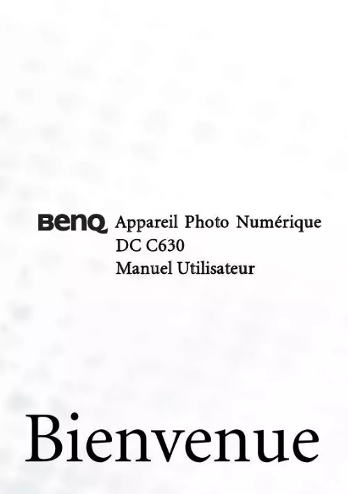 Mode d'emploi BENQ DC C630
