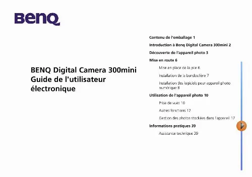 Mode d'emploi BENQ DC300 MINI