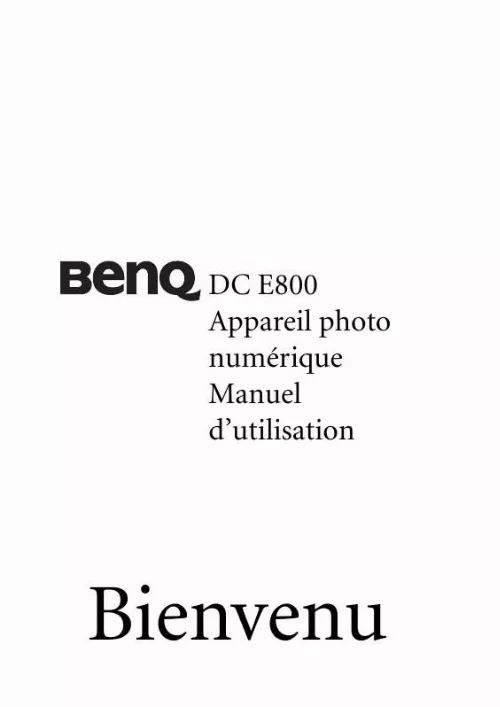 Mode d'emploi BENQ E800
