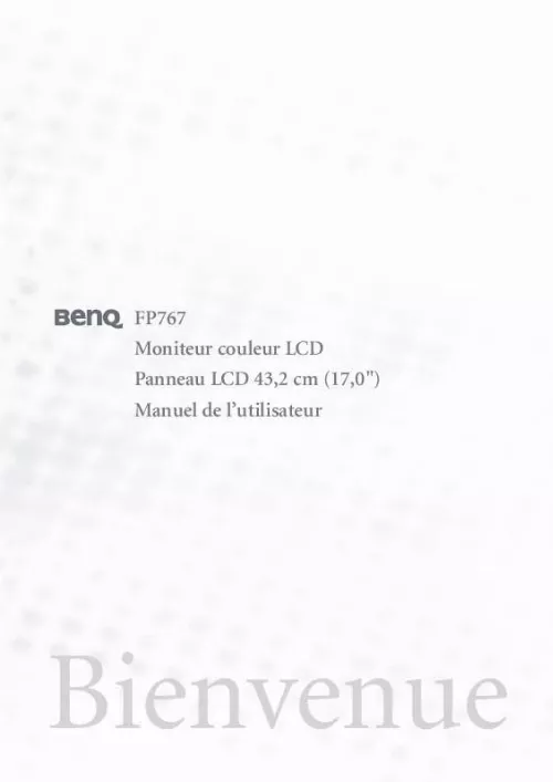 Mode d'emploi BENQ FP757 V2