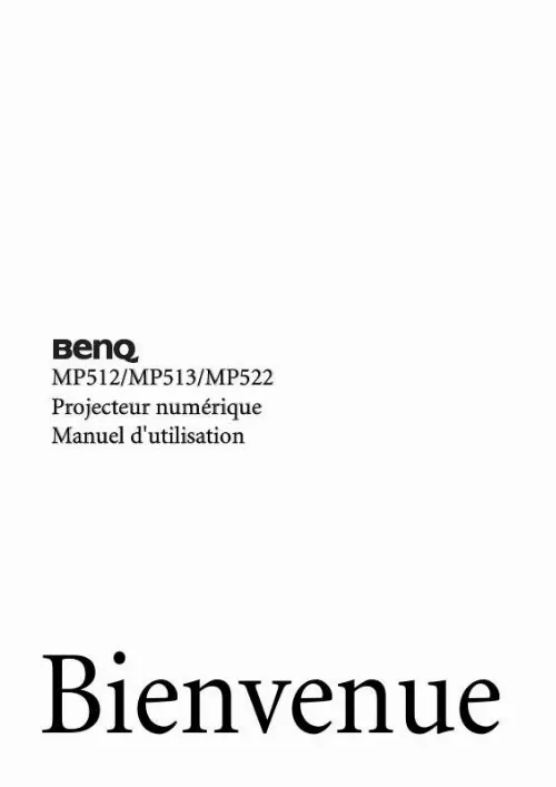 Mode d'emploi BENQ MP522