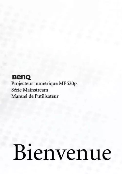 Mode d'emploi BENQ MP620P
