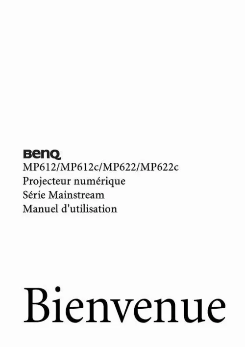 Mode d'emploi BENQ MP622