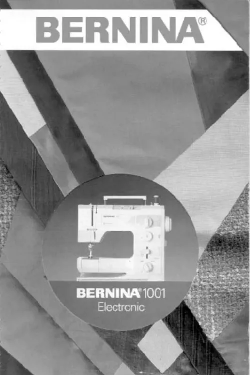 Mode d'emploi BERNINA 1000 SPECIAL