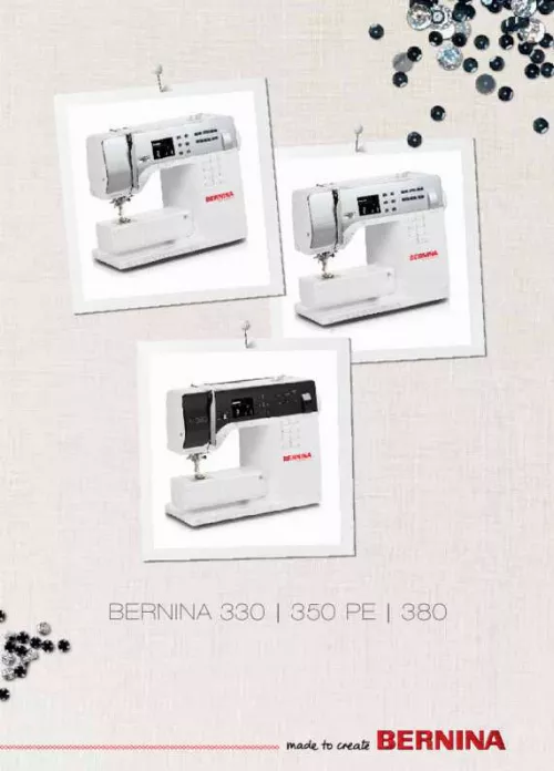 Mode d'emploi BERNINA 350