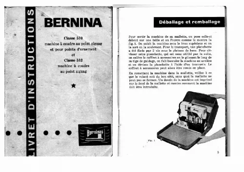 Mode d'emploi BERNINA RECORD 530