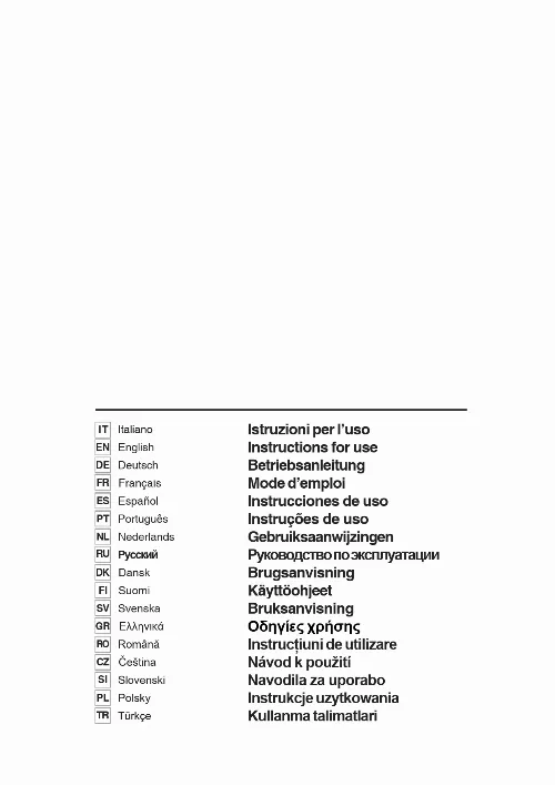 Mode d'emploi BEST Sigma HF 60