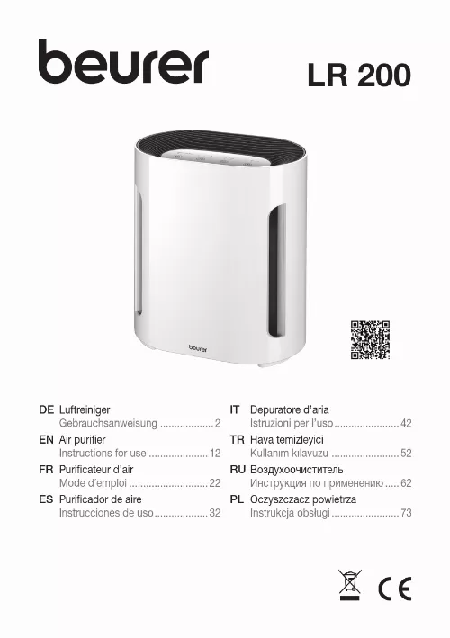 Mode d'emploi BEURER LR 200