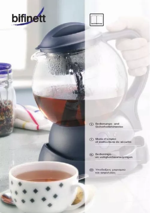 Mode d'emploi BIFINETT KH 600 AUTOMATIC TEA AND COFFEE MAKER