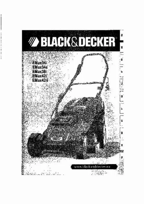 Mode d'emploi BLACK & DECKER EMAX42I