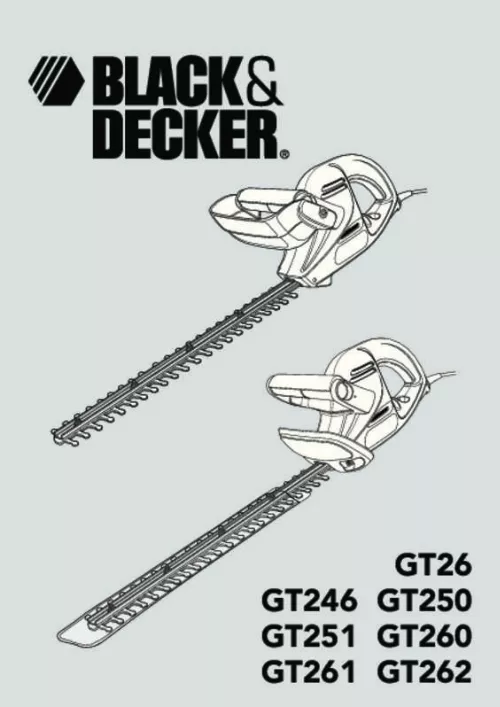 Mode d'emploi BLACK & DECKER GT 250