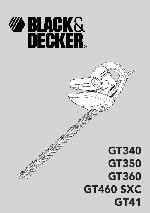 Mode d'emploi BLACK & DECKER GT 350