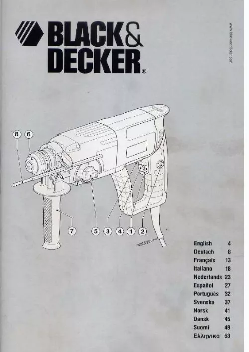 Mode d'emploi BLACK & DECKER KD960