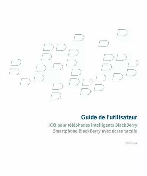 Mode d'emploi BLACKBERRY ICQ FOR SMARTPHONES