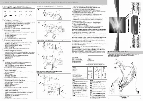 Mode d'emploi BLAUPUNKT CDC-F07 CHANGER