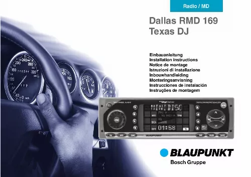 Mode d'emploi BLAUPUNKT DALLAS RMD169