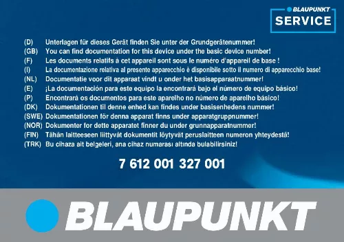 Mode d'emploi BLAUPUNKT NAVPACK RNS 149 B/NL