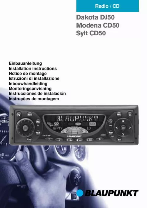 Mode d'emploi BLAUPUNKT SYLT CD50