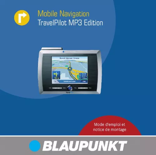 Mode d'emploi BLAUPUNKT TPILOT MP3 EDITION US