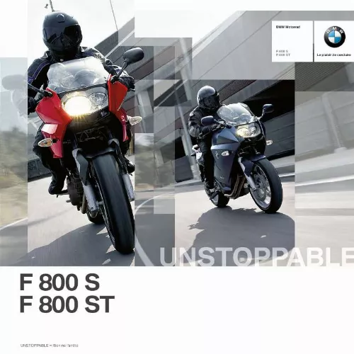 Mode d'emploi BMW F 800 S ST
