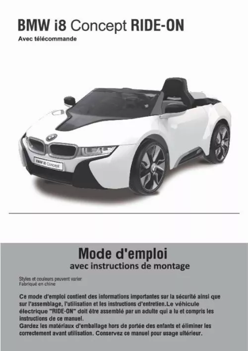 Mode d'emploi BMW I8