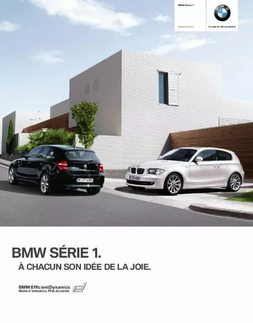 Mode d'emploi BMW SÉRIE 1 3 & 5 PORTES